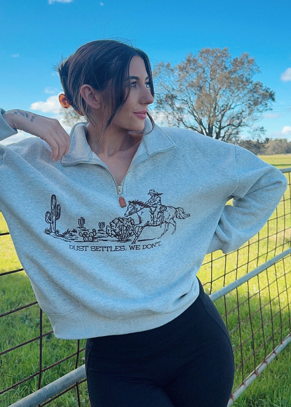 Dust Settles Quarter Zip Jumper