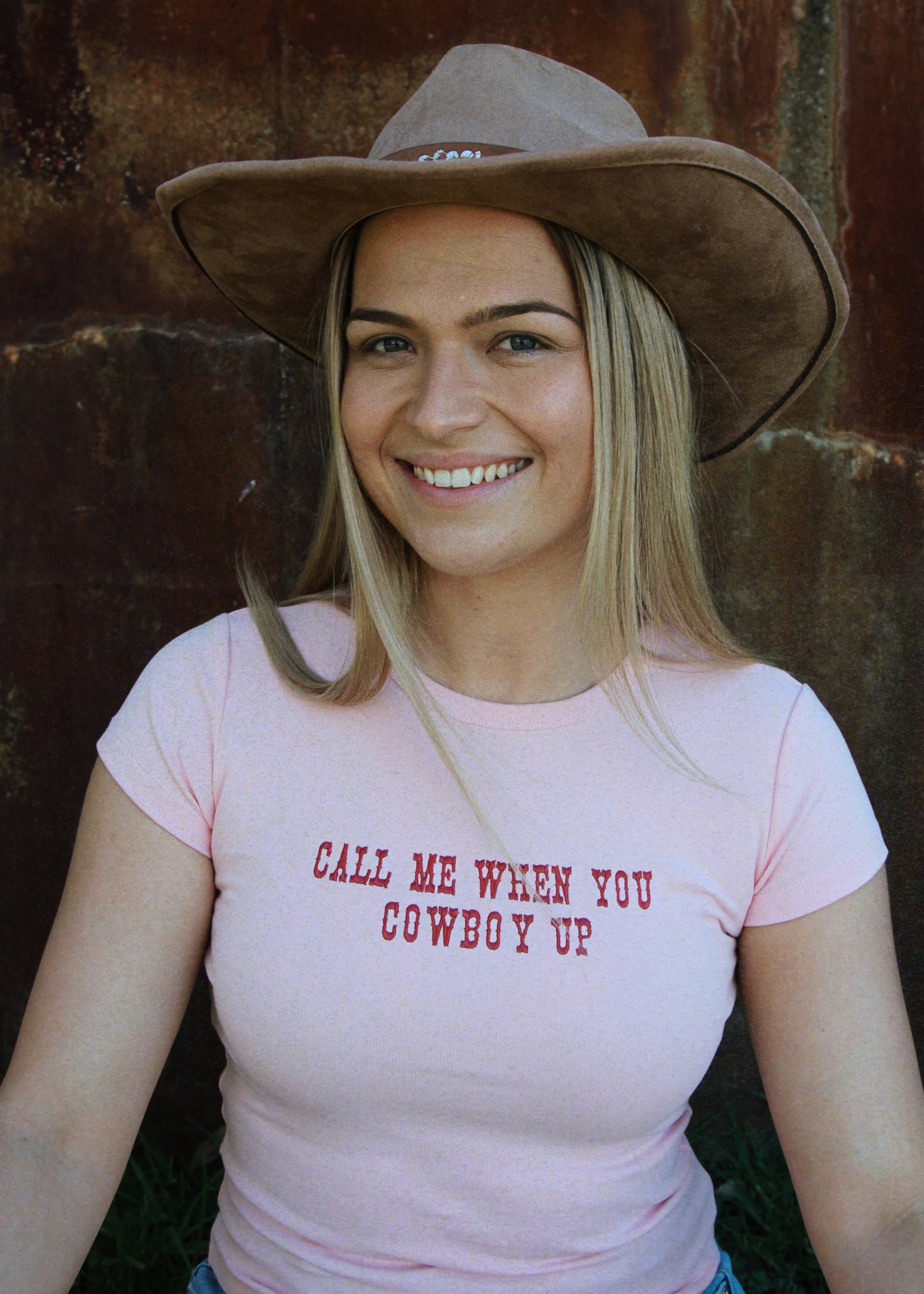 Call Me When You Cowboy Up Tee