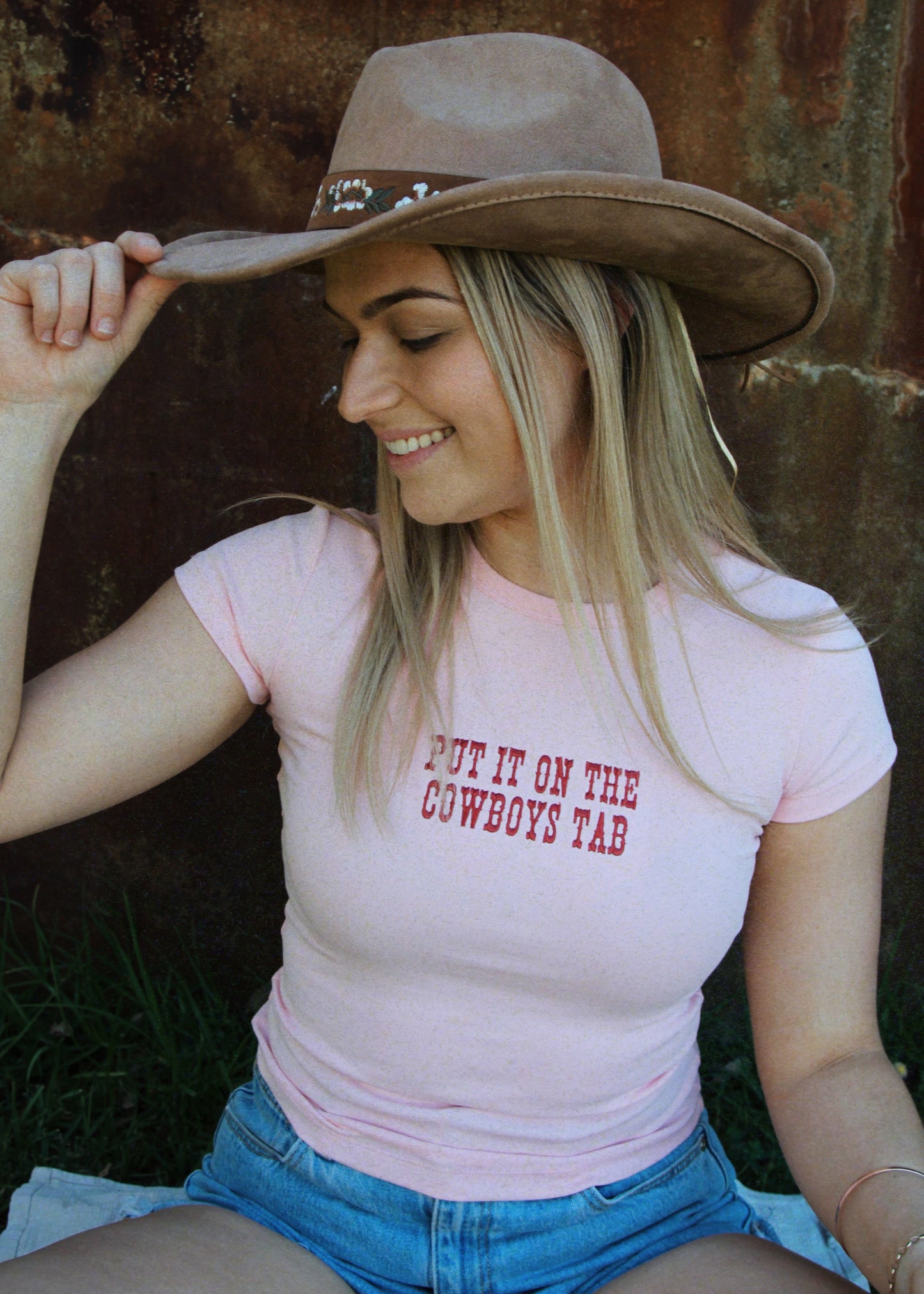 Pink Put It on the Cowboy’s Tab™ Tee