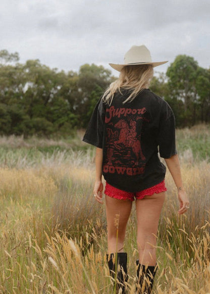 Acid Wash Oversized Tee