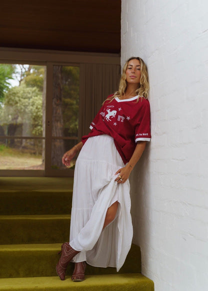 25 WY Off Shoulder Oversized Tee