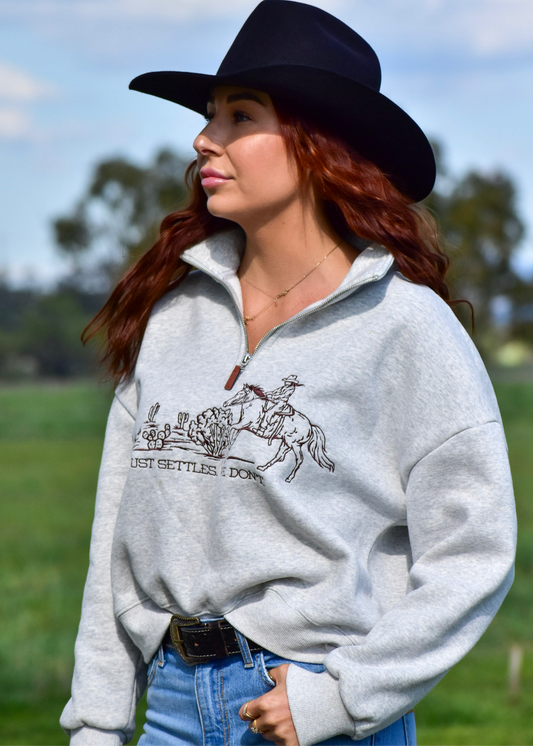 Dust Settles Quarter Zip Jumper