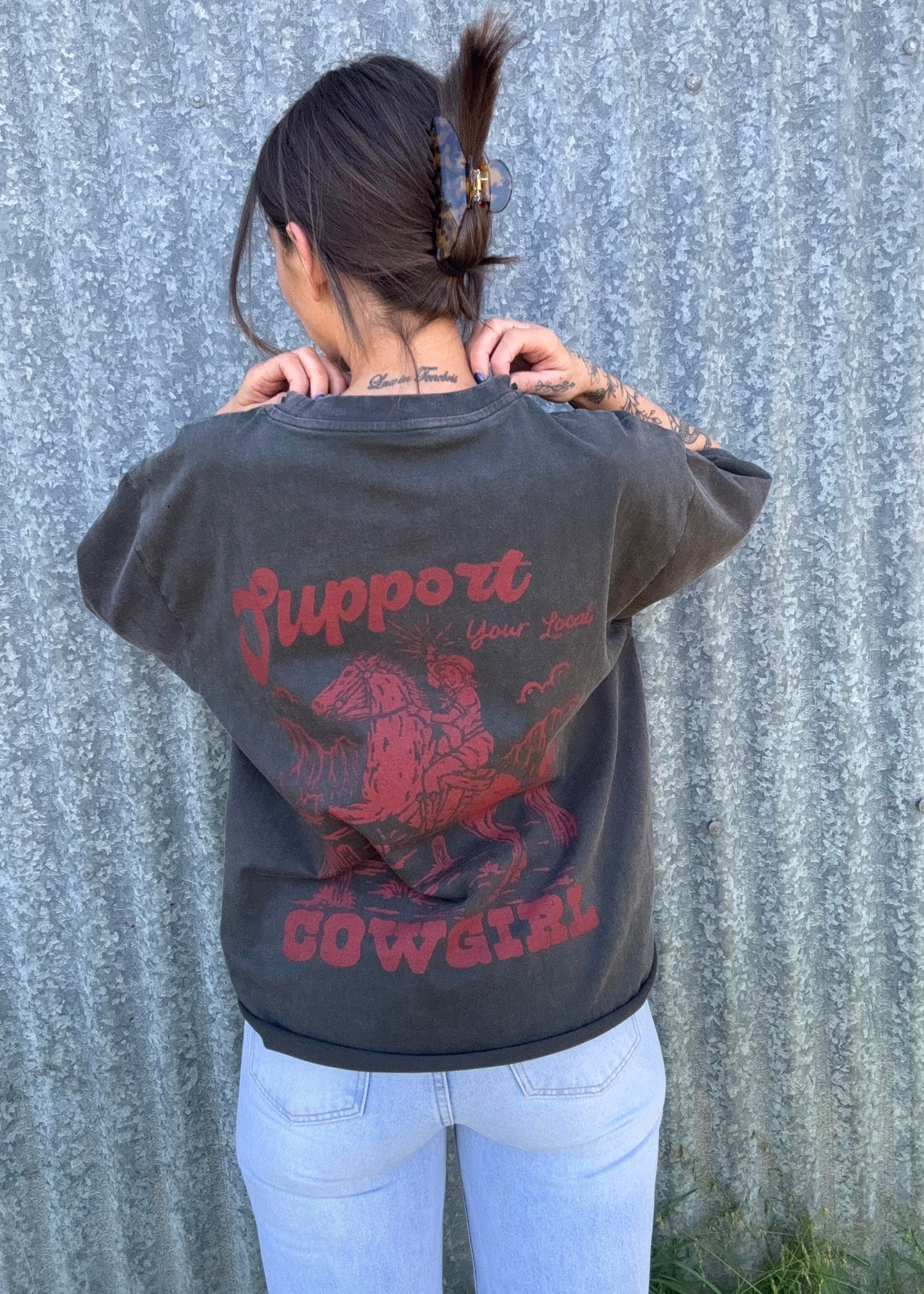 Acid Wash Oversized Tee