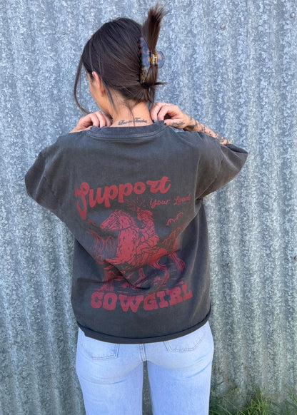 Acid Wash Oversized Tee